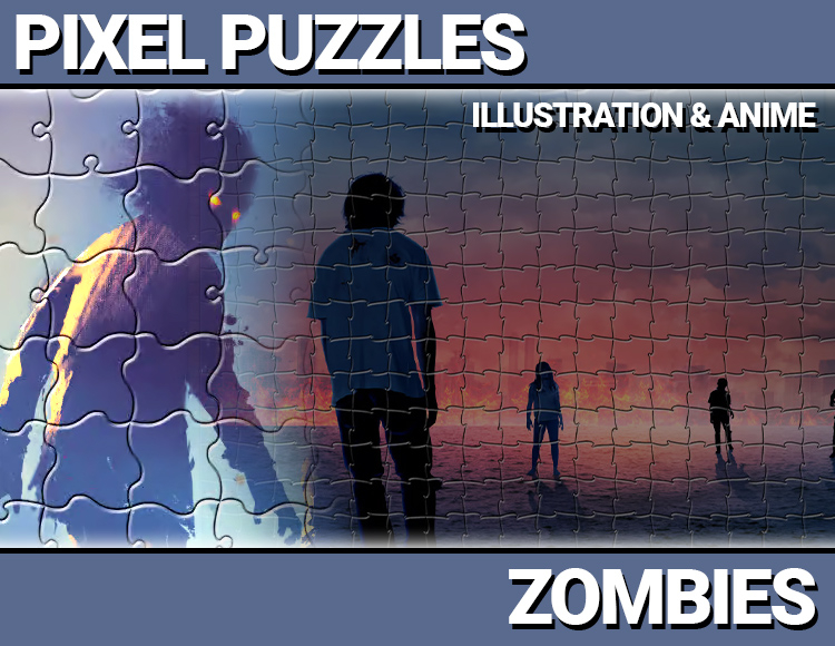 Pixel Puzzles Illustrations & Anime - Jigsaw Pack: Zombies preview image