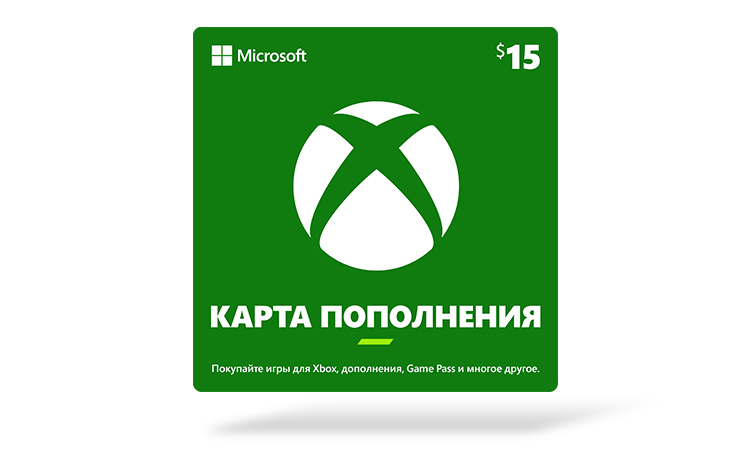 Карта оплаты Xbox 15 USD (США) preview image