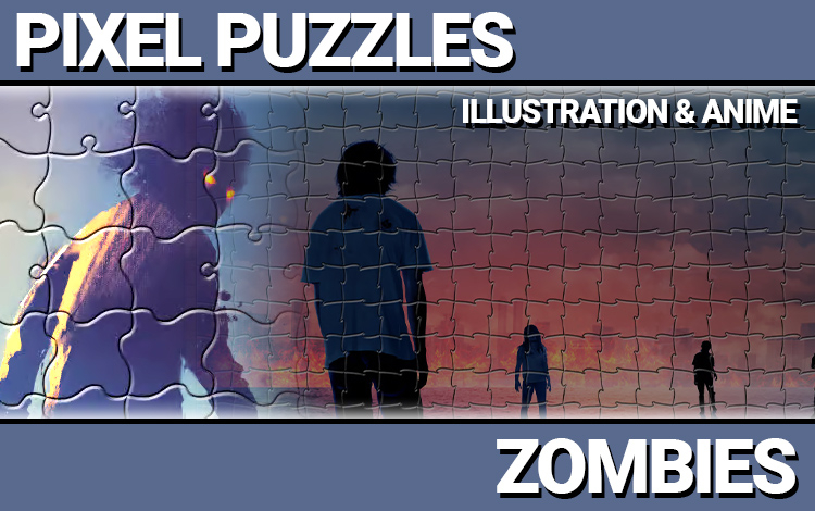 Pixel Puzzles Illustrations & Anime - Jigsaw Pack: Zombies preview image