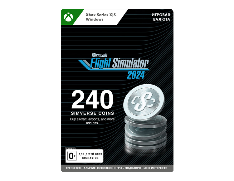 Microsoft Flight Simulator 2024: 240 Simverse Coins preview image