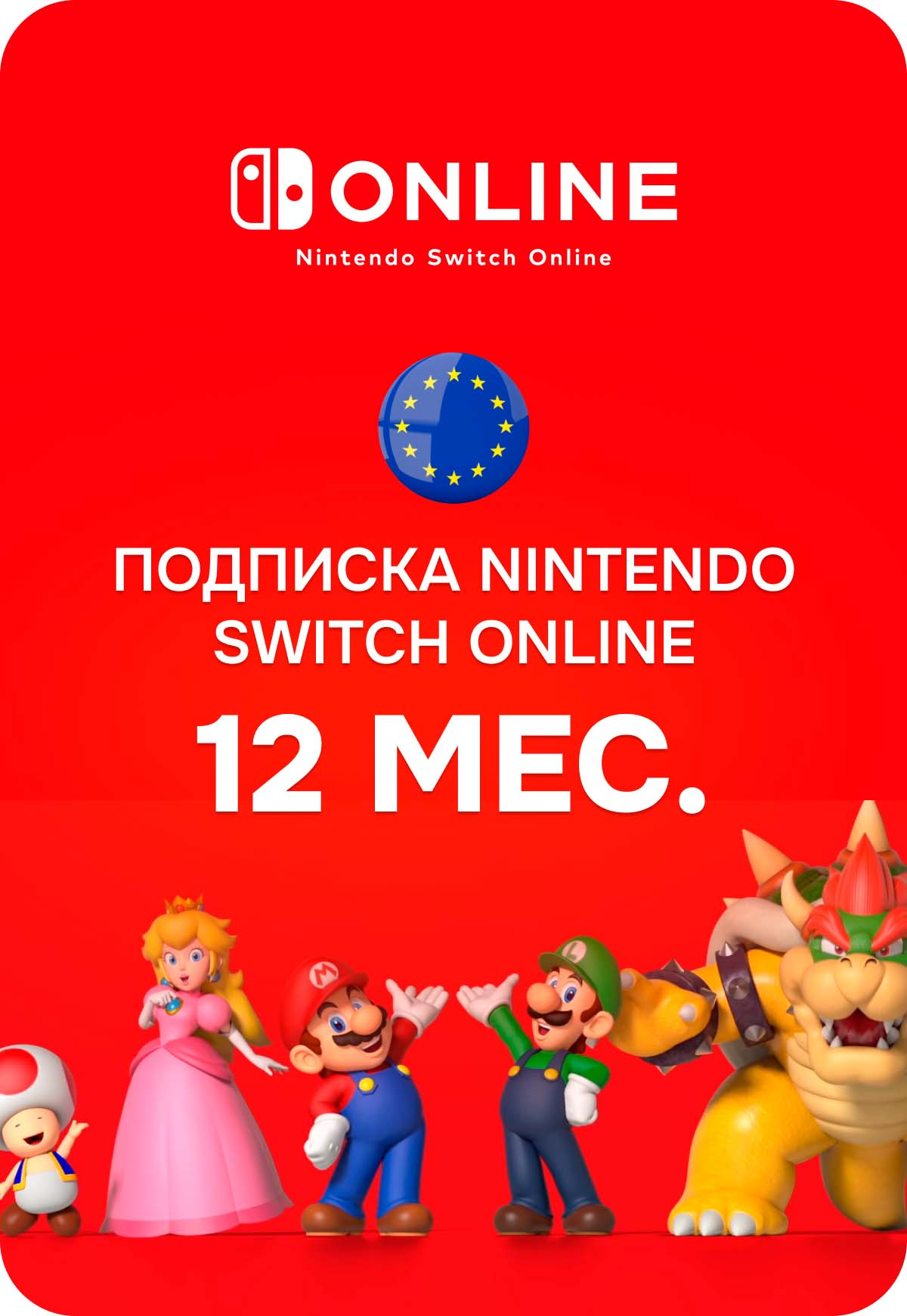 Nintendo Switch Online Европа 12 мес. preview image