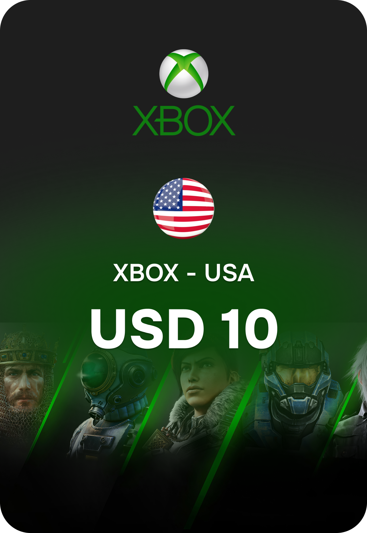 Карта оплаты Xbox 10 USD США preview image