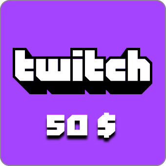Карта оплаты Twitch 50 USD  США preview image