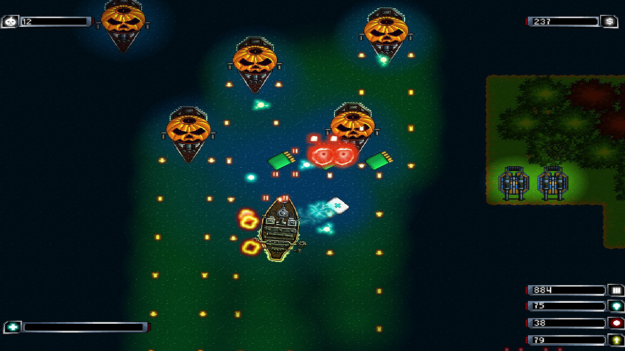 Warships on the Halloween Night