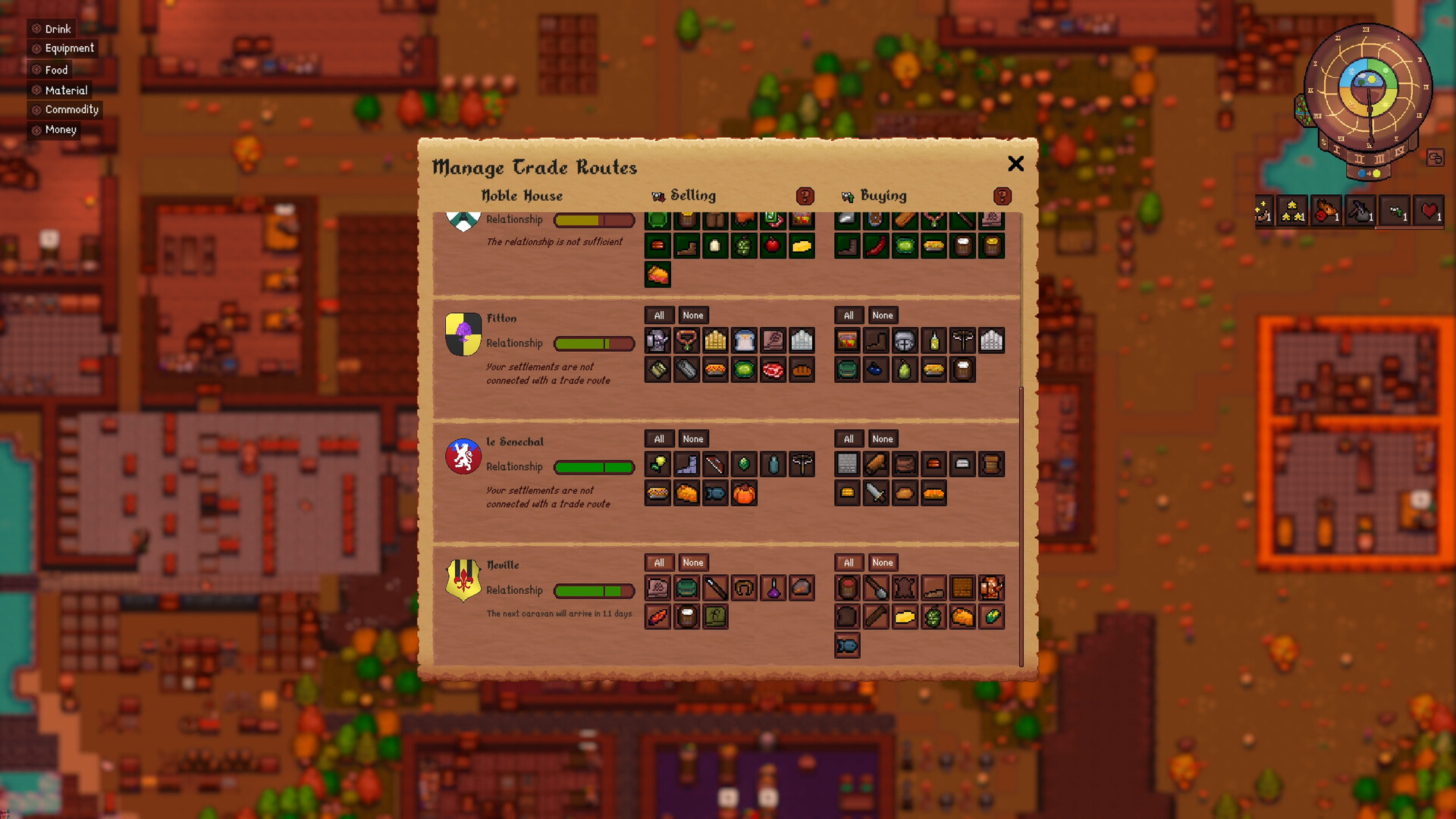 Lords and Vileins: The Great Houses