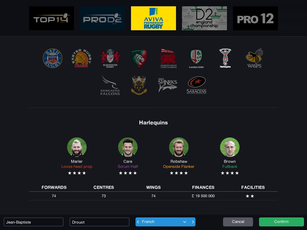 Pro Rugby Manager 2015