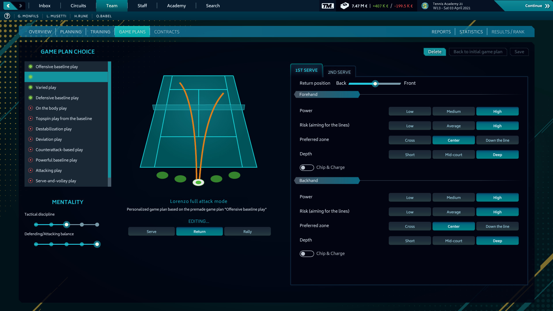 Tennis Manager 2021