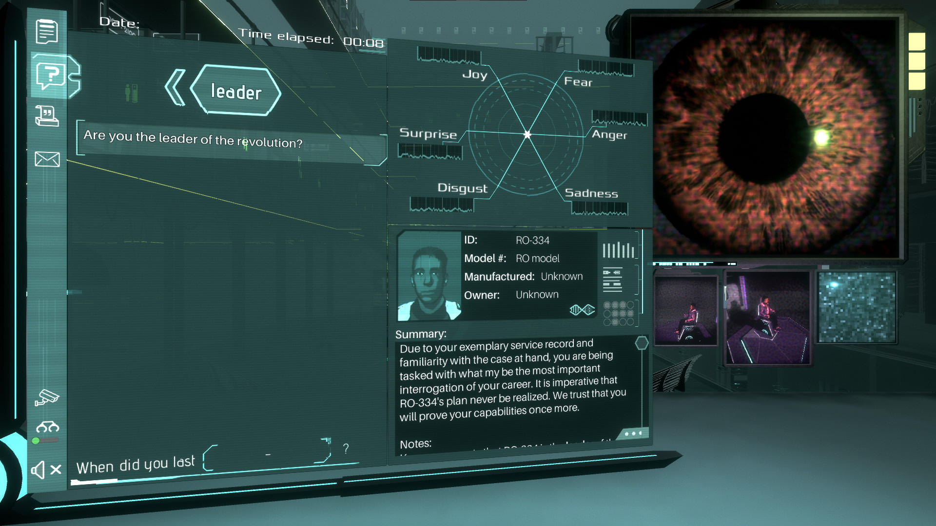 Silicon Dreams | cyberpunk interrogation