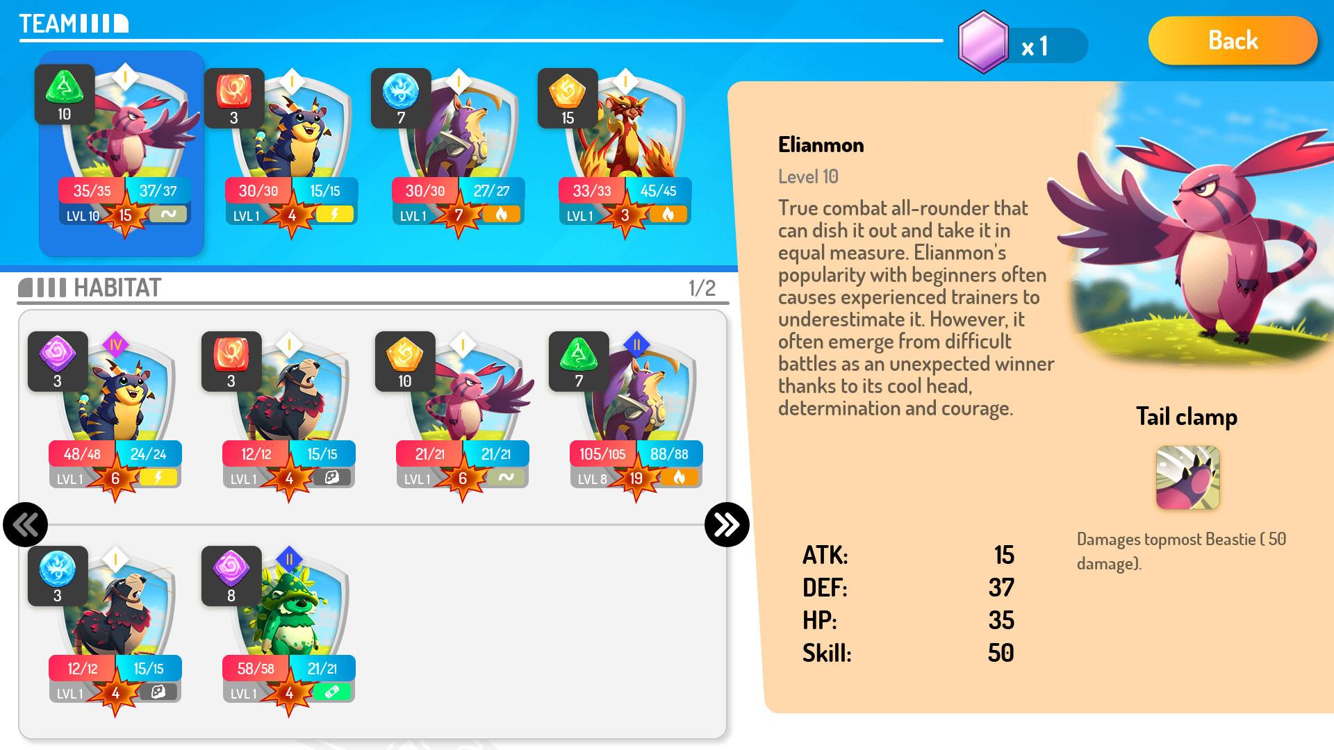Beasties - Monster Trainer Puzzle RPG