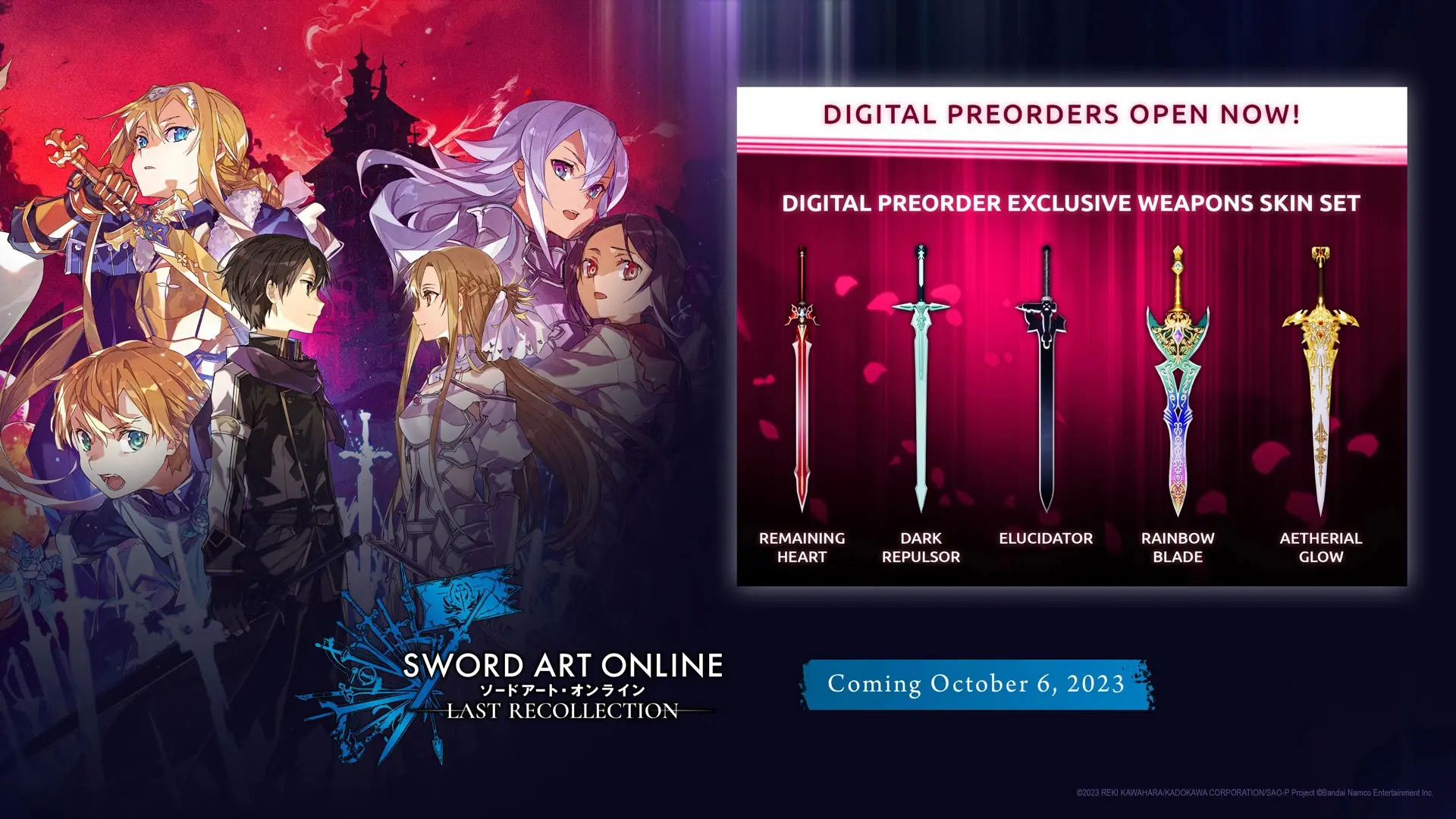 SWORD ART ONLINE Last Recollection Deluxe Edition